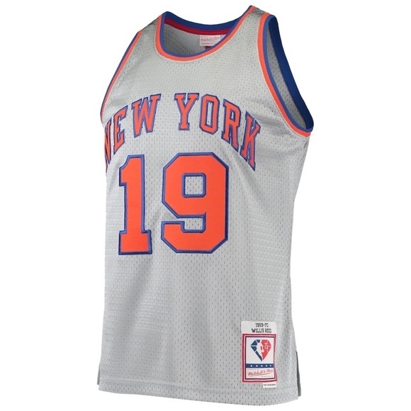 New York Knicks Willis Reed Silver Mitchell & Ness 75th Anniversary 1969/70 - Picture 3 of 9